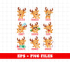 Retro Christmas, Reindeer Rudolph, Groovy Christmas, Merry Vibes, Trendy Xmas, Christian Gift, Digital Files, Png Sublimation