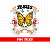 Jesus, The Way, The Truth, The Life, Jesus Butterfly, Butterfly With Flower, Christian Gift, Digital Files, Png Sublimation