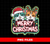 Cute Cat, Cute Tiger, Merry Christmas, Christmas Sign, Cat Couple, Digital Files, Png Sublimation