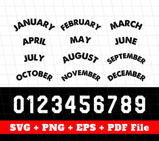 Vintage Birthday 1973, Custom Month Of Birth, Year Of Birth, SVG Files, PNG Sublimation File