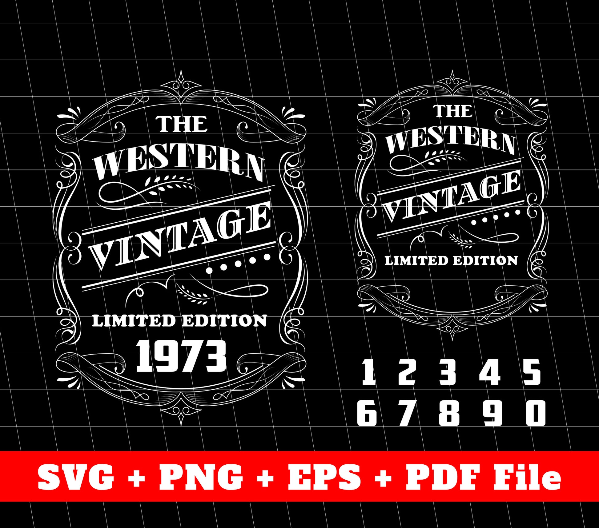 Birthday Gift Hand Draw, Birthday Vintage, Custom Year Of Birth, SVG Files, PNG Sublimation File