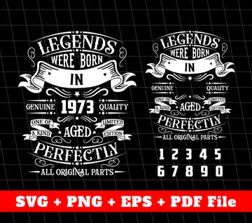 Birthday Gift Hand Draw, Birthday Vintage, Custom Year Of Birth, SVG Files, PNG Sublimation File