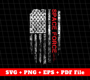 Space Force Svg, American Flag Svg, Space Lover Svg, Svg Files, Png Sublimation