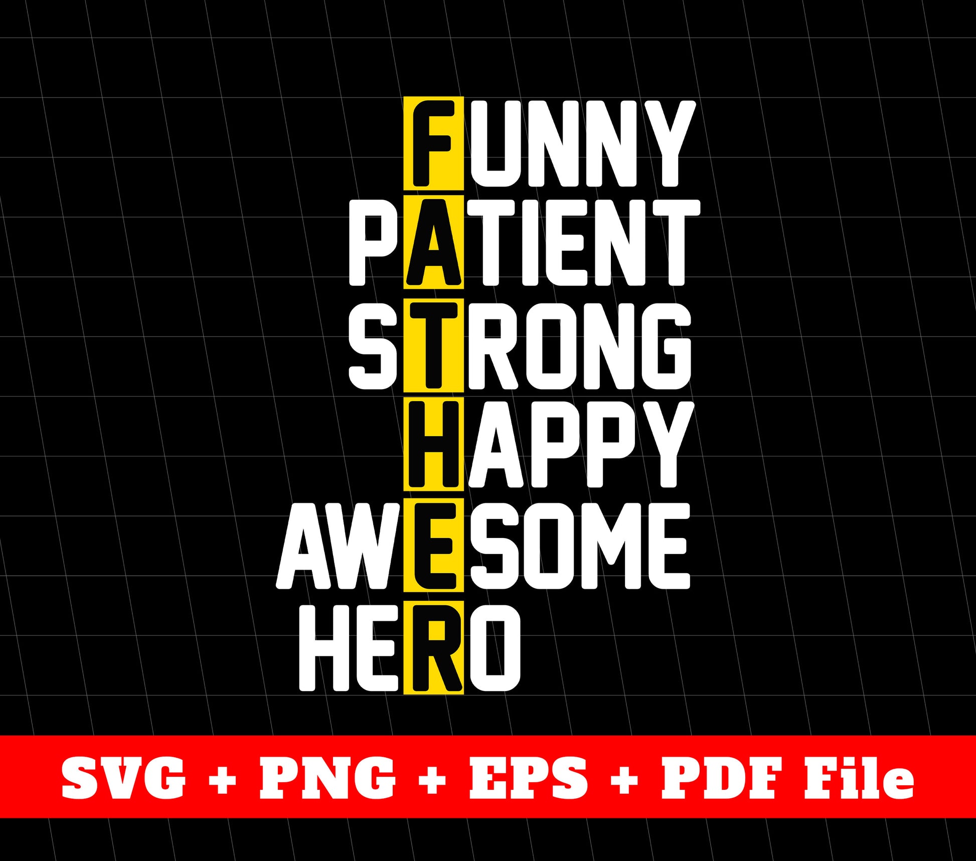 Funny Patient, Strong, Happy, Awesome, Hero, Father's Day, Svg Files, Png Sublimation
