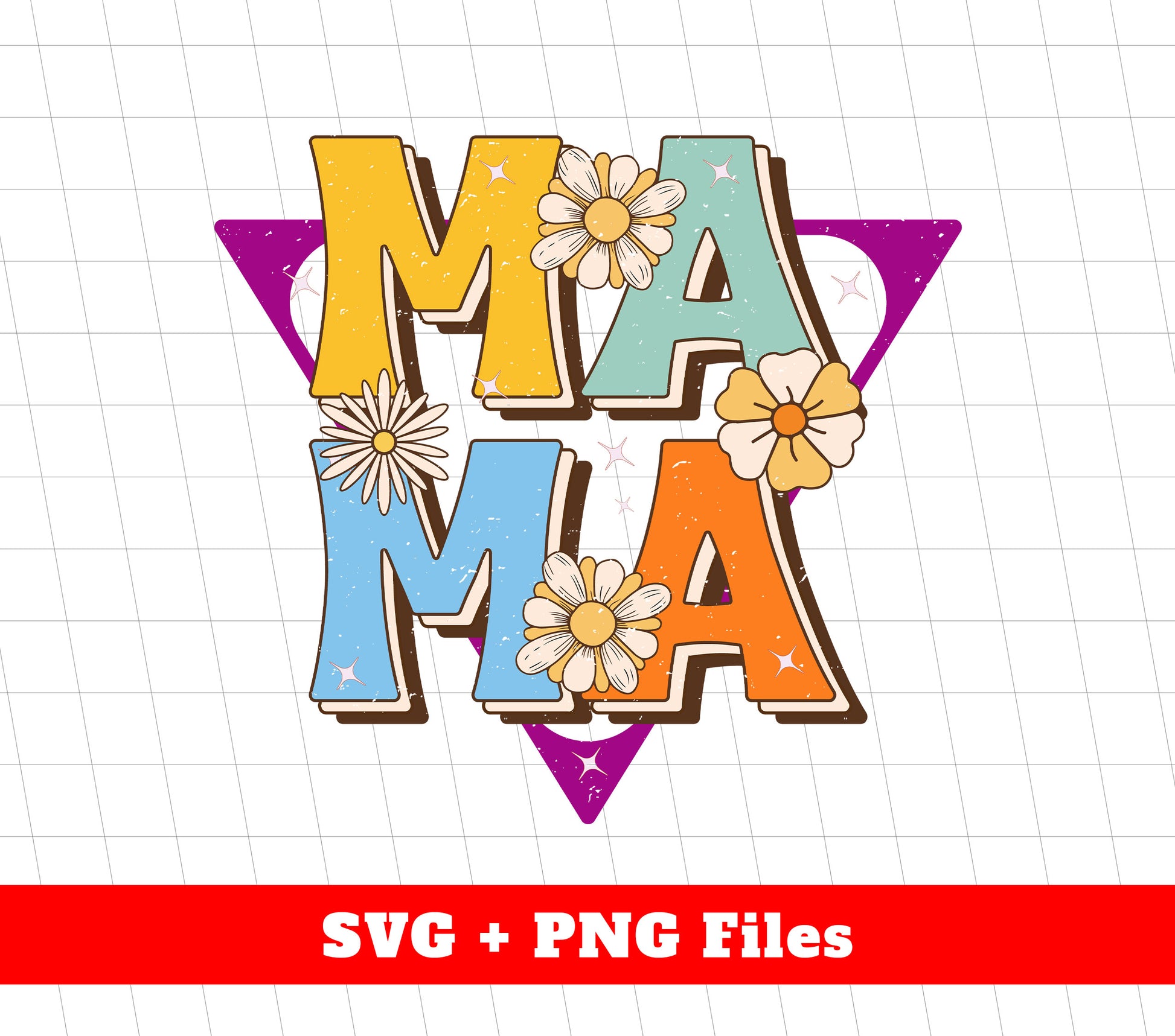 Mama Love, Groovy Mommy, Mother's Day Gifts, Mama Svg, Svg Files, Png Sublimation