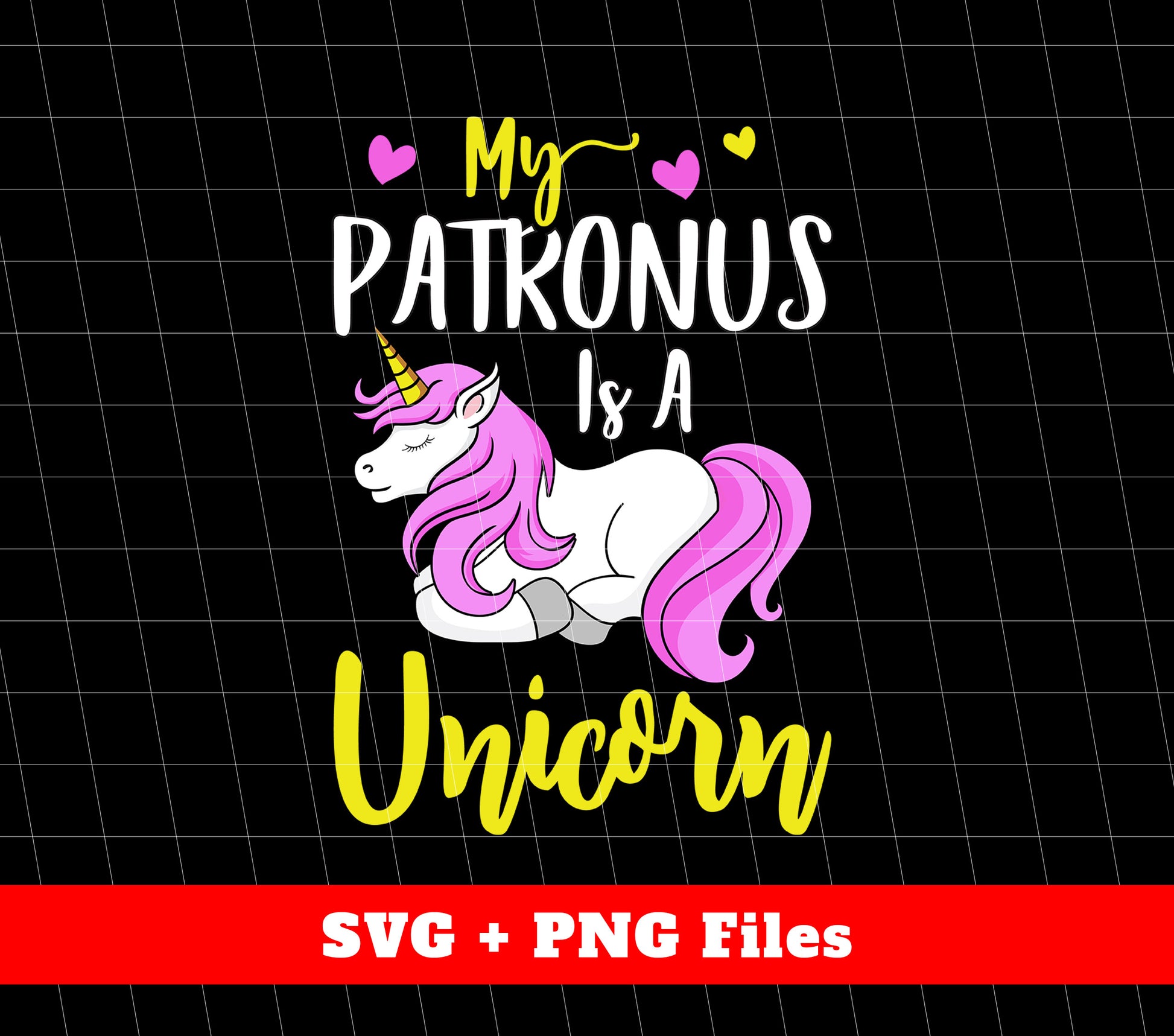 My Patronus Is A Unicorn, Unicorn Design, Birthday Kid Svg, Svg Files, Png Sublimation