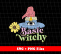 Basic Witchy, Witch Hat, Halloween Party, Eye On Hat, Svg Files, Png Sublimation