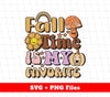 Fall Time Is My Favorite, Love Fall, Fall Season, Groovy Fall, Svg Files, Png Sublimation