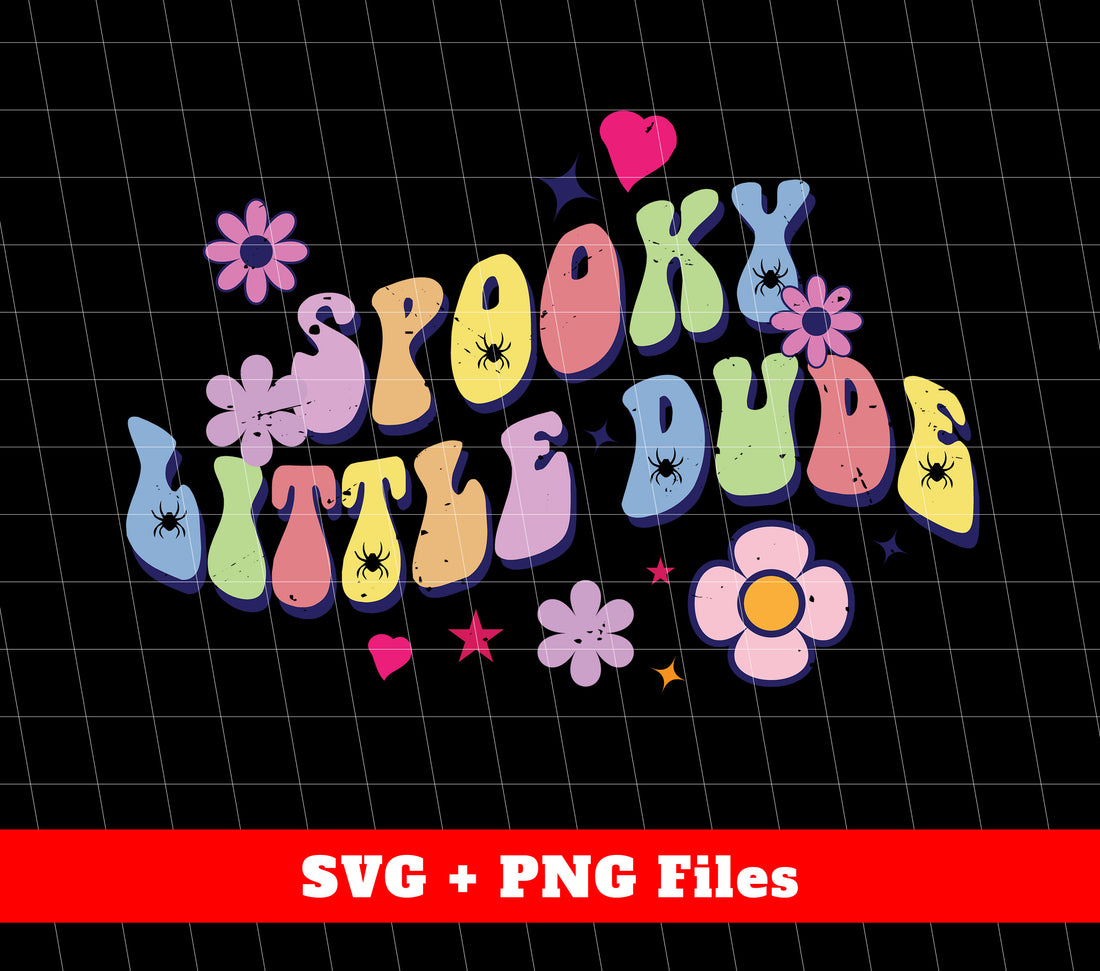 Spooky Little Dude, Groovy Halloween, Happy Halloween, Svg Files, Png Sublimation