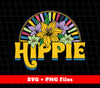 Hippie, Hippie Flower, Retro Hippie, Hippie Style, Svg Files, Png Sublimation