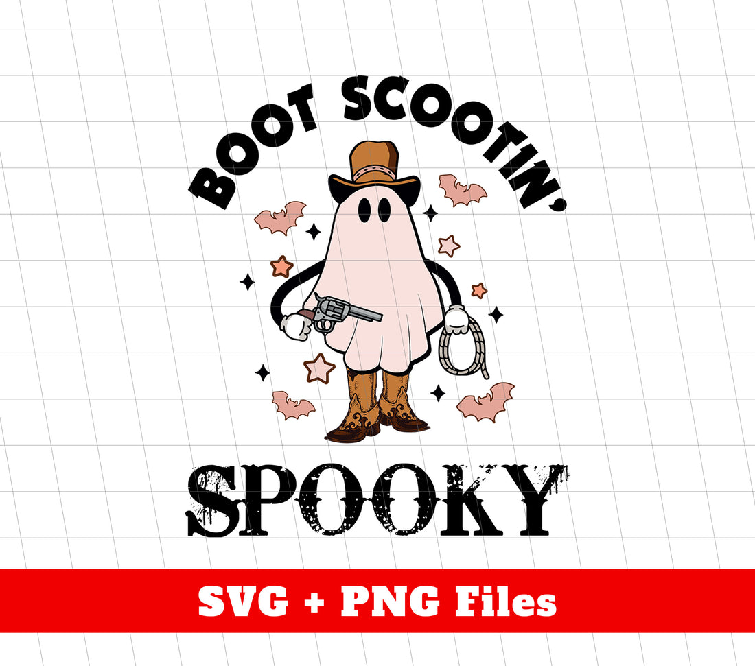 Add a touch of spooky cowboy charm to your crafts with Boot Scooting Spooky, Cowboy Ghost, Ghost Ganster, Digital Files, Png Sublimation. These high-quality digital files are perfect for sublimation printing, making it easy to create custom items for Halloween or any Western-themed event. Don't miss out on this unique and versatile design set.