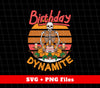 Birthday Dynamite, Retro Skeleton, Retro Birthday, Digital Files, Png Sublimation