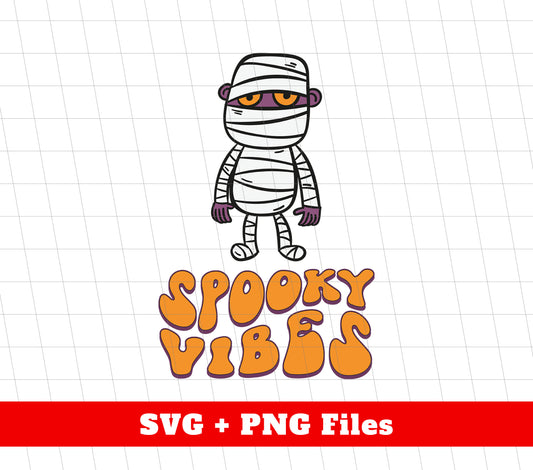 Spooky Vibes, Horror Spooky, Horror Halloween, Digital Files, Png Sublimation