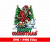 Merry Christmas, Handsome Santa Claus, Santa Surfing, Digital Files, Png Sublimation