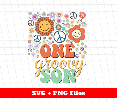 One Groovy Mom, One Groovy Dad, Family Groovy, Digital Files, Png Sublimation