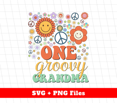 One Groovy Mom, One Groovy Dad, Family Groovy, Digital Files, Png Sublimation