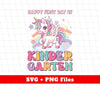 Happy First Day Of Kindergarten, Kindergarten Unicorn, Digital Files, Png Sublimation