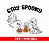 Stay Spooky, Cute Boo, Boo Hold Pumpkin Lantern, Digital Files, Png Sublimation