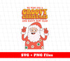 Cute Santa, Groovy Santa, We Wish You A Groovy Christmas, Digital Files, Png Sublimation