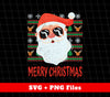 Merry Christmas, Funny Santa, Santa Face, Christmas Pattern, Trendy Christmas, Svg Files, Png Sublimation