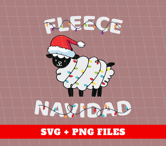 Fleece Navidad, Funny Christmas, Merry Christmas, Trendy Christmas, Svg Files, Png Sublimation