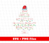 Xmas Tree, Love Math, Merry Math-mas, Trendy Christmas, Svg Files, Png Sublimation