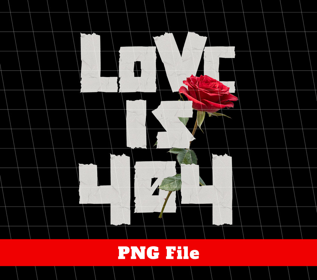 "Experience the power of love with our Love Is 404, Love Is Error, No Love Here, Give Me A Rose, and Png Sublimation designs. Embrace the emotion of love and express it through these unique and beautifully crafted designs. Share your love with the world today!"