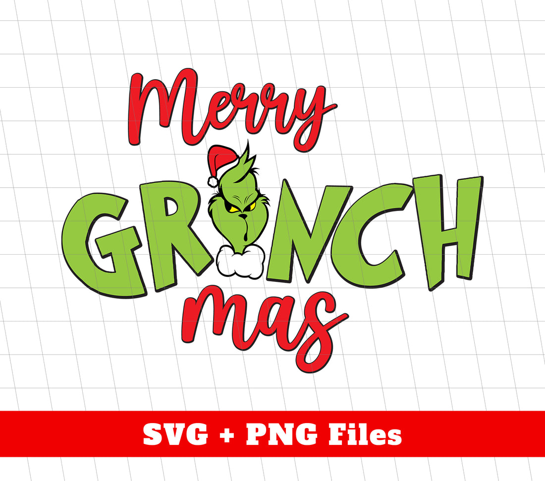 Merry Grinch-mas, Trendy Grinchmas, Grinch Christmas, Digital Files, Png Sublimation