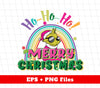 Ho Ho Ho, Grinch Christmas, Rainbow Christmas, Digital Files, Png Sublimation