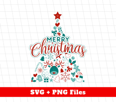 Christmas Tree, Christmas Pattern, Modern Christmas, Digital Files, Png Sublimation