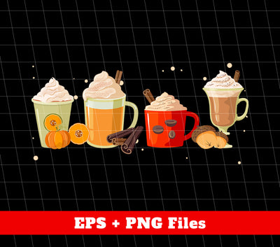 Cup Of Pumpkin, Thanksgiving's Day, Cup Of Thanksgiving, Digital Files, Png Sublimation