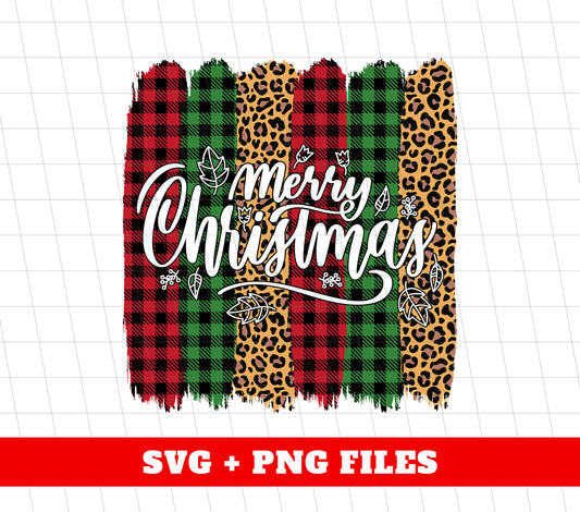 Plaid Pattern, Retro Christmas, Leopard Christmas, Digital Files, Png Sublimation