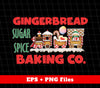 Gingerbread Baking Company, Sugar Spice, Sweet Gingerbread, Digital Files, Png Sublimation