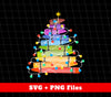 Crayon Xmas Tree, Xmas Tree Made From Crayon, Xmas Lights, Digital Files, Png Sublimation