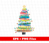 Xmas Tree Watercolor Style, Watercolor Xmas Tree, Digital Files, Png Sublimation