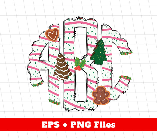 ABC Gingerbread, Alphabet Gingerbread, Xmas Tree Gingerbread, Digital Files, Png Sublimation