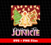 Christmas Tree Junkie, Xmas Tree Gingerbread, Gingerbread Lover, Digital Files, Png Sublimation