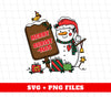 Merry Christmas With Snowman, Cute Snowman, Funny Xmas, Trendy Christmas, Png Sublimation