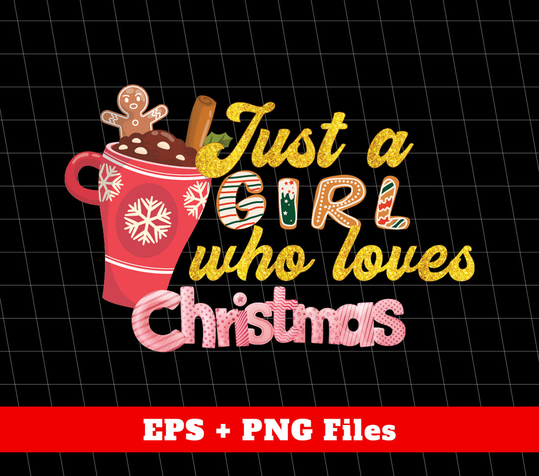 Show off your love for Christmas with our "Just A Girl Who Loves Christmas" hot cocoa cup. The festive gingerbread design and trendy PNG sublimation will make you stand out this holiday season. Perfect for any holiday lover.