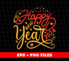 Happy New Year 2024, 2024 New Year, Fireworks, Happy New Year, Png Sublimation