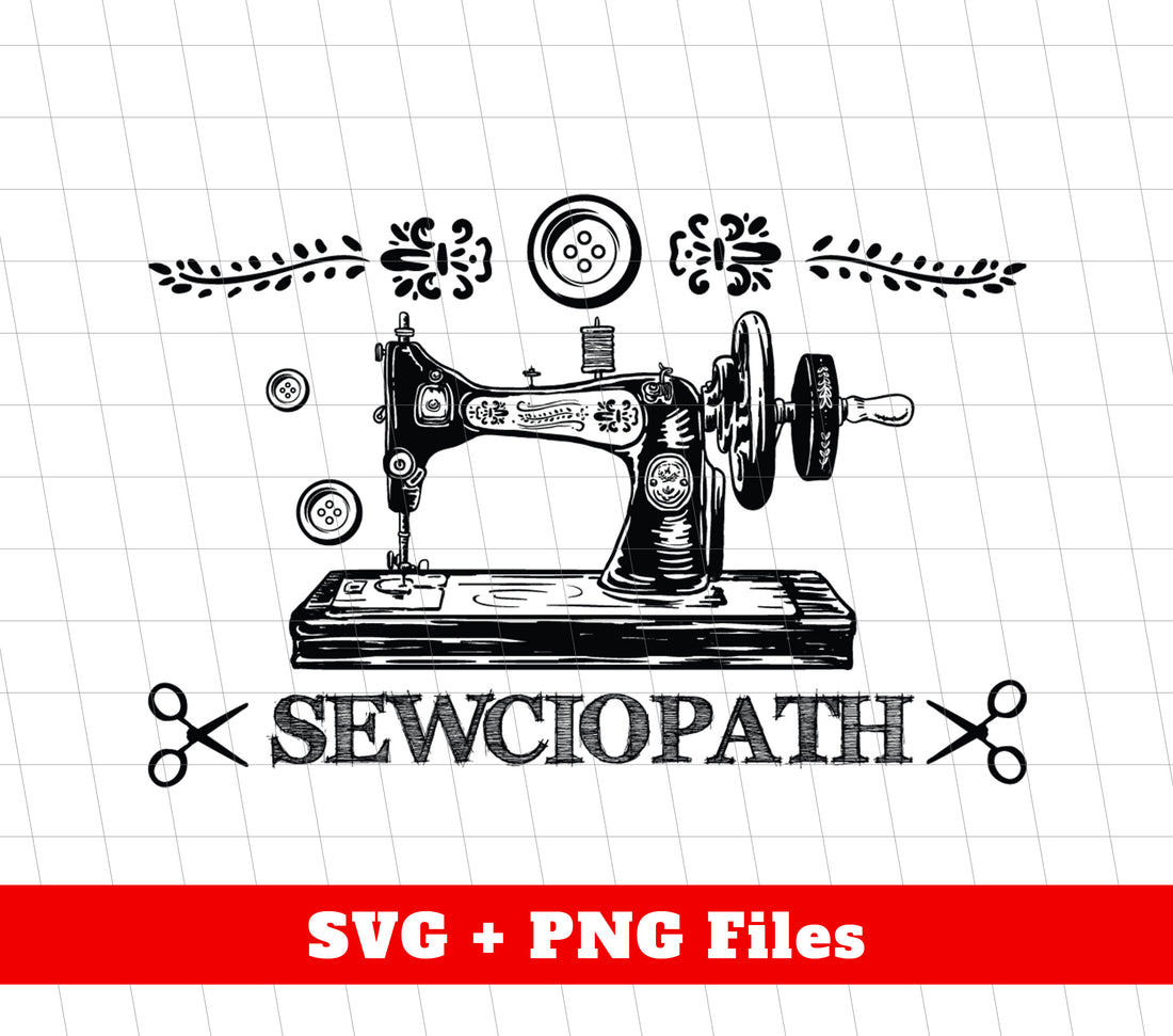 Introducing Sewciopath - the ultimate sewing machine designed for sewer lovers. With its Png Sublimation feature, this machine provides crisp and clear prints perfect for your sewing shop. Indulge in your passion for sewing with Sewciopath.