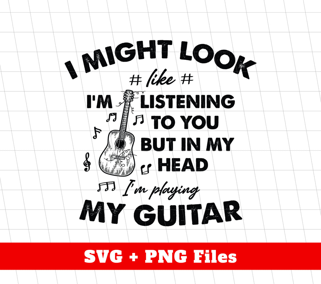 This Png Sublimation shirt is perfect for guitar enthusiasts - even if it looks like they're listening, they're actually playing in their head! Comfortable and stylish, this shirt is perfect for any music lover.