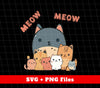 Cute Meow, Cat Lover, Cute Cat, Bundle Of Kitten, Cat Family, Png Sublimation