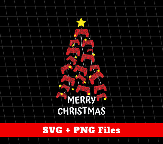 Christmas Tree, Gaming Xmas, Xmas For Gamer, Trendy Christmas, Png Sublimation