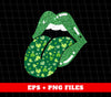 Patrick Lips, Patrick Glitter, St. Patrick's Day, Patrick Leaves, Png Sublimation