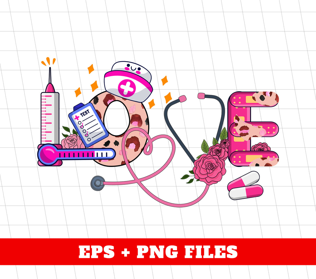 The Love Nurse is the perfect gift for a nurse, with a trendy Valentine design and "Nurse Is My Love" slogan. This sublimation png is a must-have for any nurse lover. Show your appreciation for the dedicated nurse in your life with this special Valentine's Day gift.