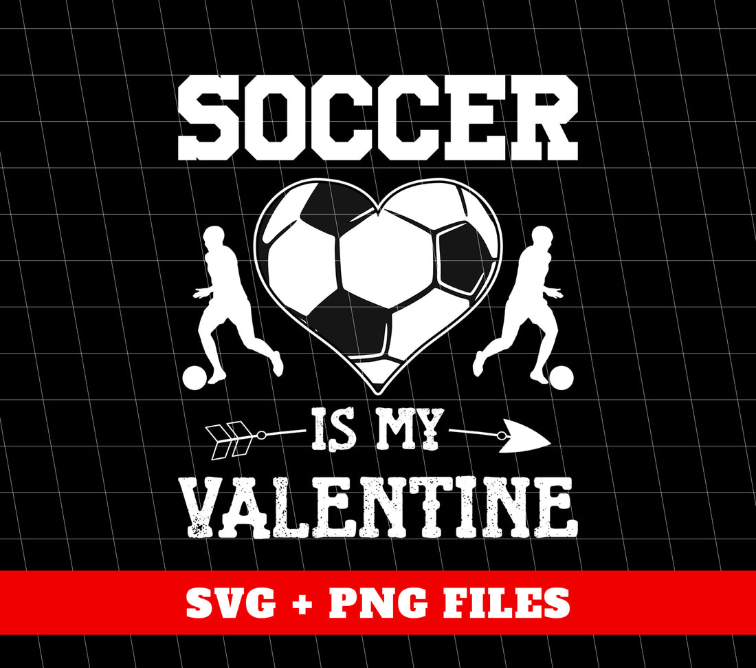 Celebrate your love for soccer with our Soccer Is My Valentine digital files! Featuring a heart-shaped soccer silhouette, these Png Sublimation designs are perfect for any soccer enthusiast. Show off your passion and elevate your game with our professionally crafted designs.