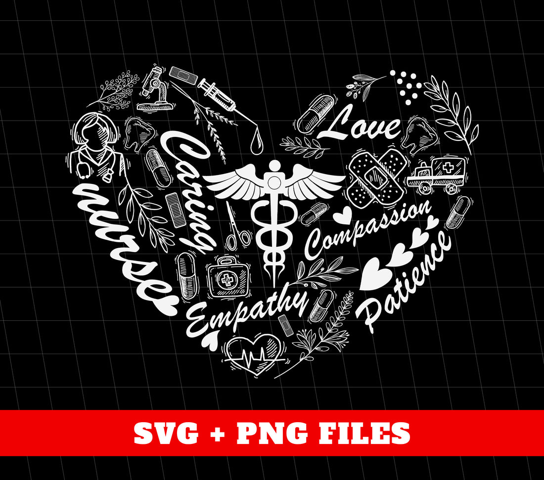 Show your appreciation for the heart, care, and patience of nurses with this digital gift. Perfect for sublimation, this collection includes Heart Nurse, Caring Nurse, and Patience Lover designs. Express your gratitude through quality PNG files.
