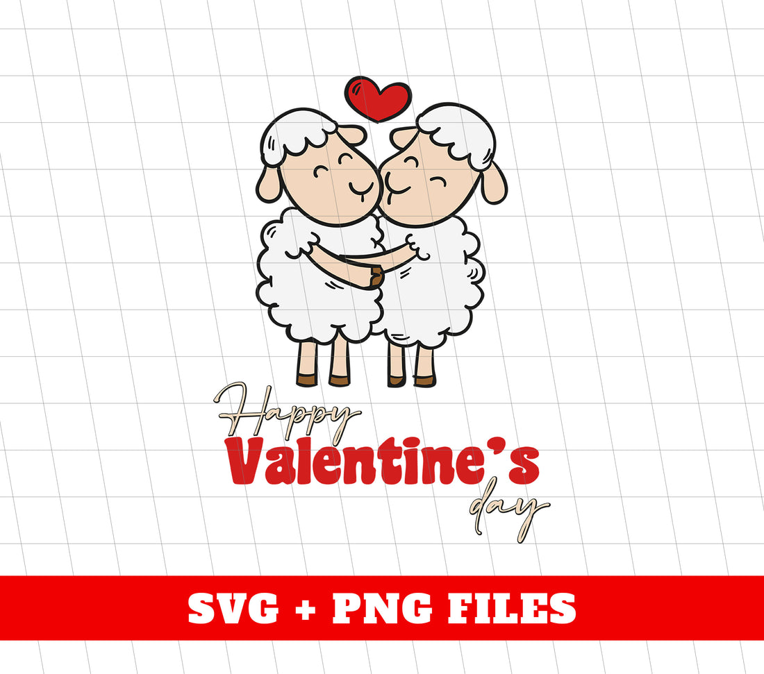 Celebrate Valentine's Day with these adorable digital files featuring a charming sheep design. Perfect for creating personalized gifts and decorations. Show your love with Happy Valentine's Day, Sheep Valentine, and Valentine Sheep designs in versatile PNG format. Spread the love with ease using these sublimation-ready files.