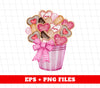 Heart Bucket, Cookie Bucket, Heart Cookie, Valentine Cookie, Digital Files, Png Sublimation